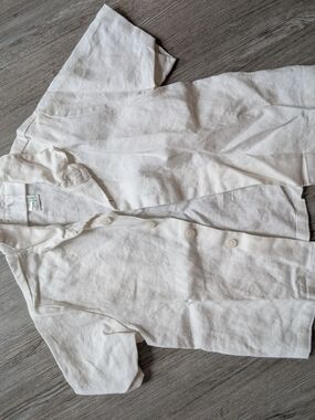 Vintage 100% Linen Kids Button Down, 2T